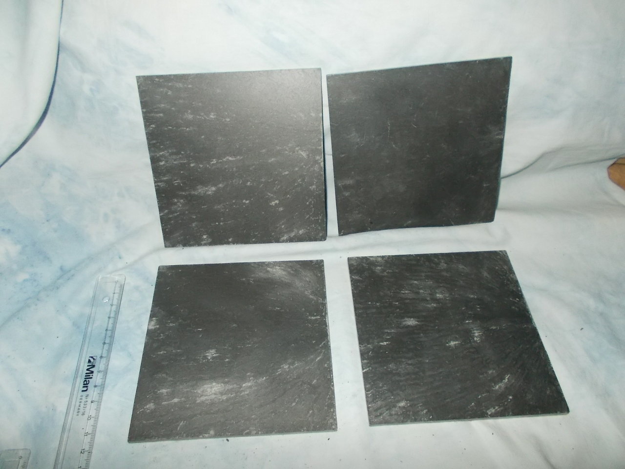 4 Schieferplatten ca13x13cm TuG-B40